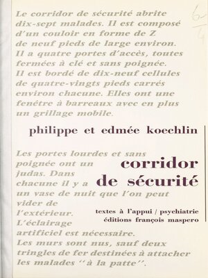 cover image of Corridor de sécurité